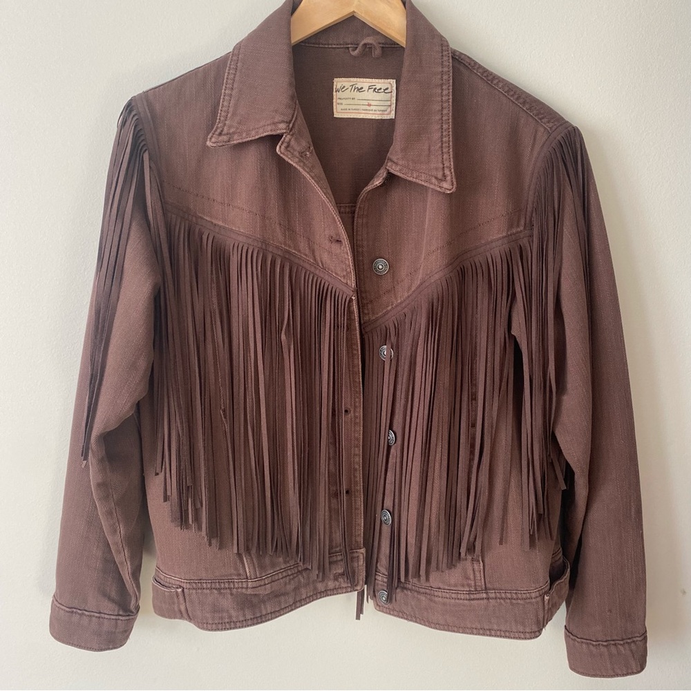 After Hours Fringe Denim Jacket